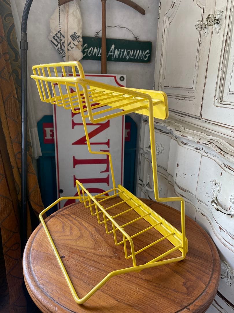 アンティーク　ワイヤー　ディスプレイ　ラック　スタンド飾り棚Mr.PEANUTS