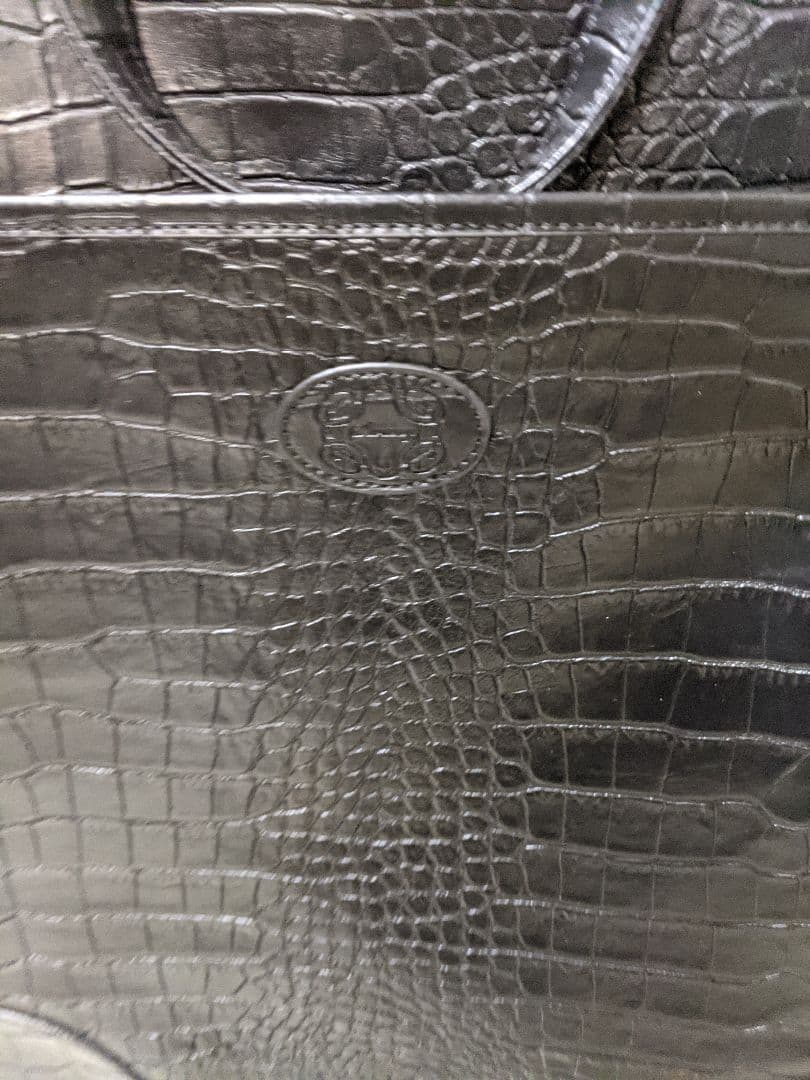 未使用品【SWANY】スワニーキャリーバッグ　クロコ型押し 高級