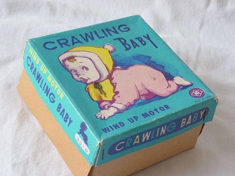ハイハイベビー ゼンマイ 1950年代 増田屋　日本製【箱付き】昭和レトロ
