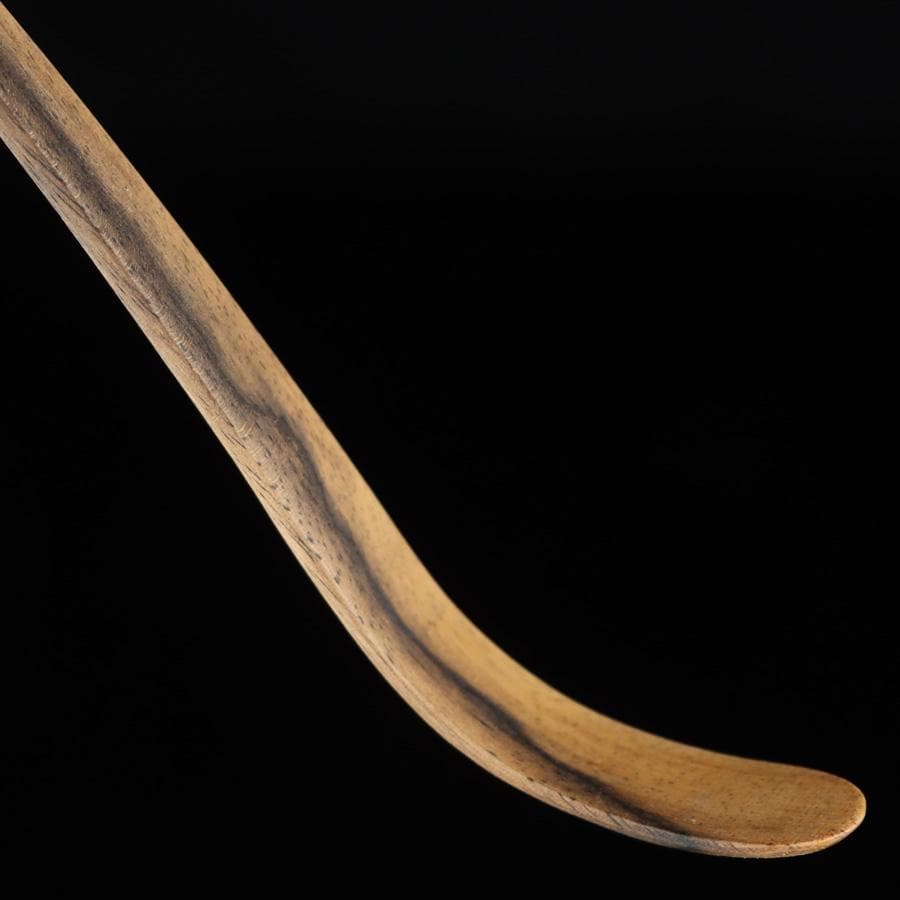 Y2916-4 茶道具 齋藤透 黒柿茶杓 共箱　　＃3