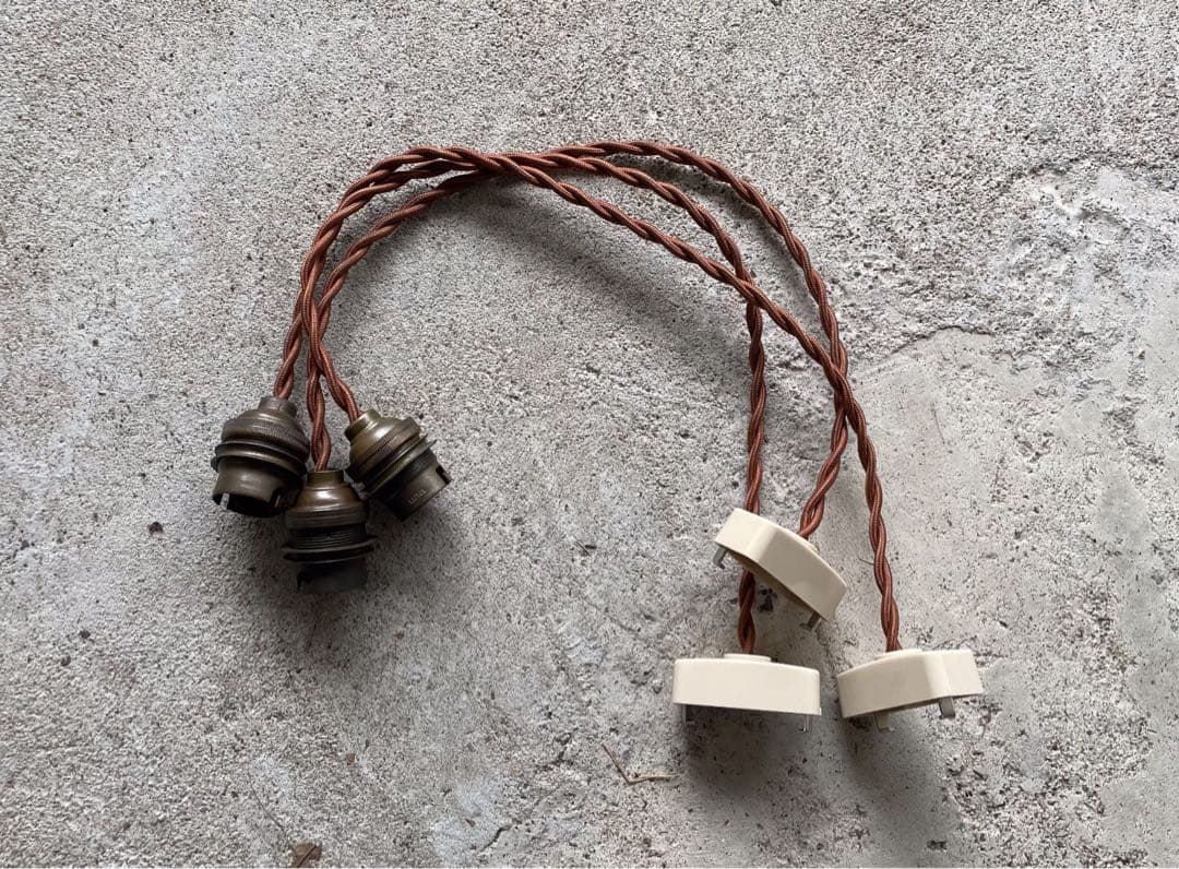 最安値！c-19. 送料無料！フランスアンティーク 3個セット ソケット