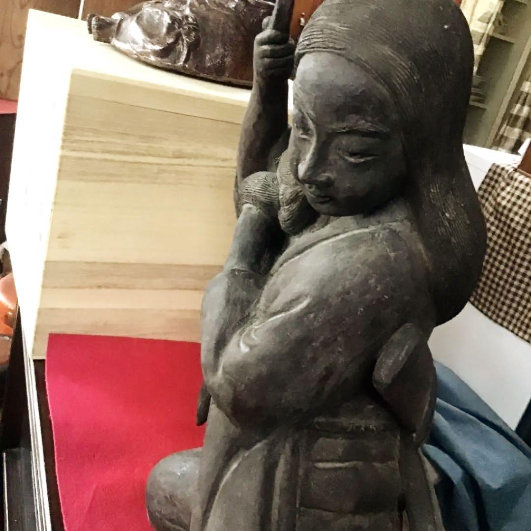 古備前骨董美術品珍品只今年末年始大売り出し❣️希少夢二像夢二美人像銘