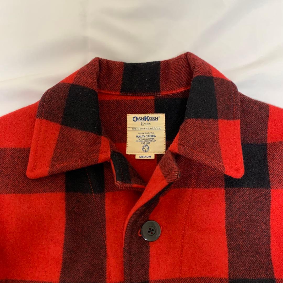 オシュコシュ　マッキーノクルーザー　赤×黒　タータンチェック　アーカイブ