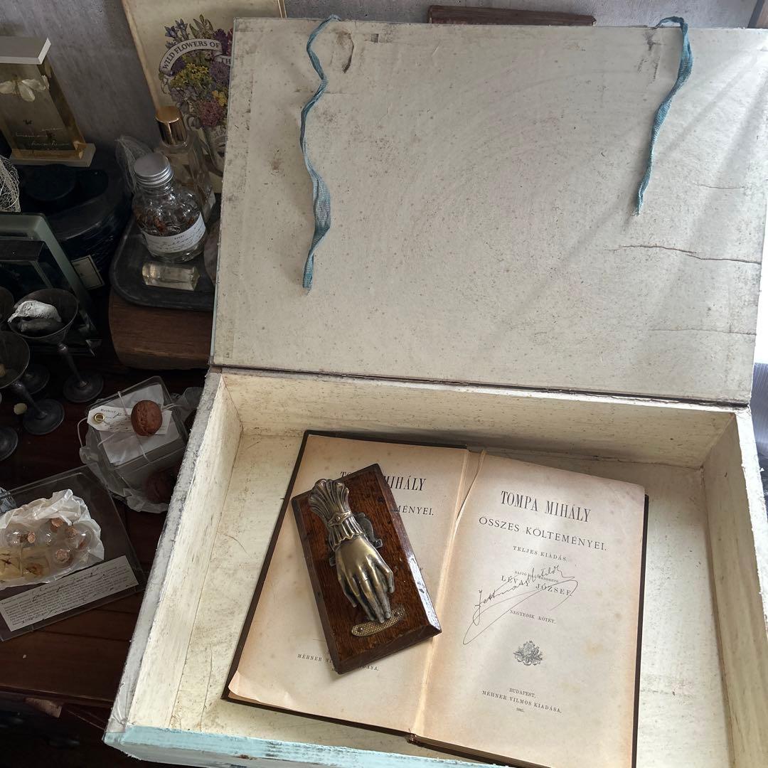 フランスアンティーク 木製 本 木箱 Krank クランクマルチェロ