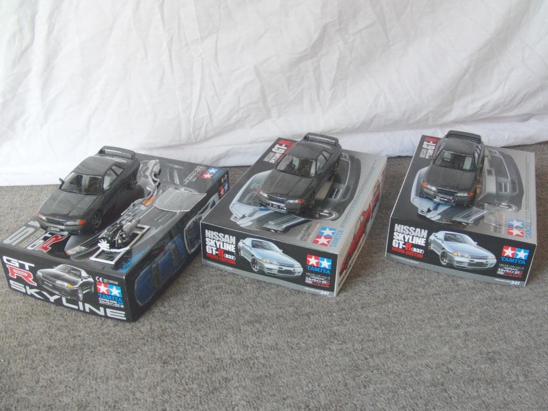 タミヤ 1/24 R32 スカイラインGT-R 3台セット展示用 まとめ売り
