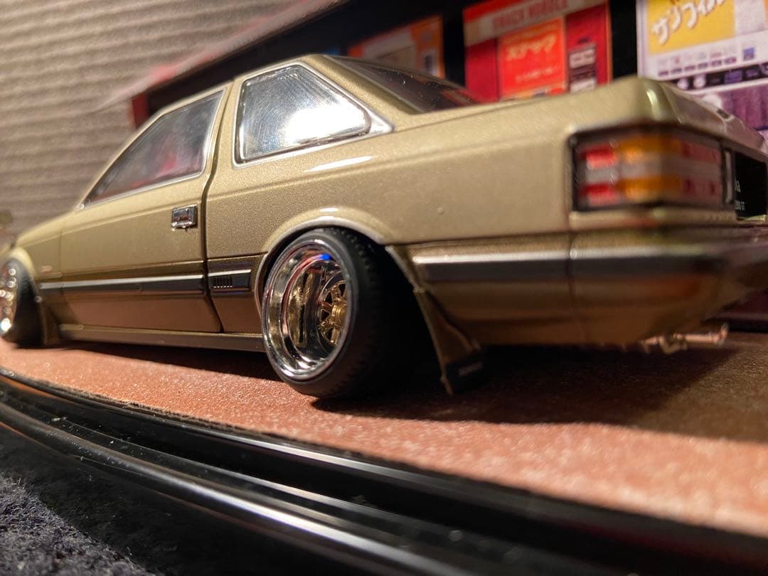 1/24 国産名車コレクション　ソアラ　カスタム　ジオラマ　旧車　クリアケース