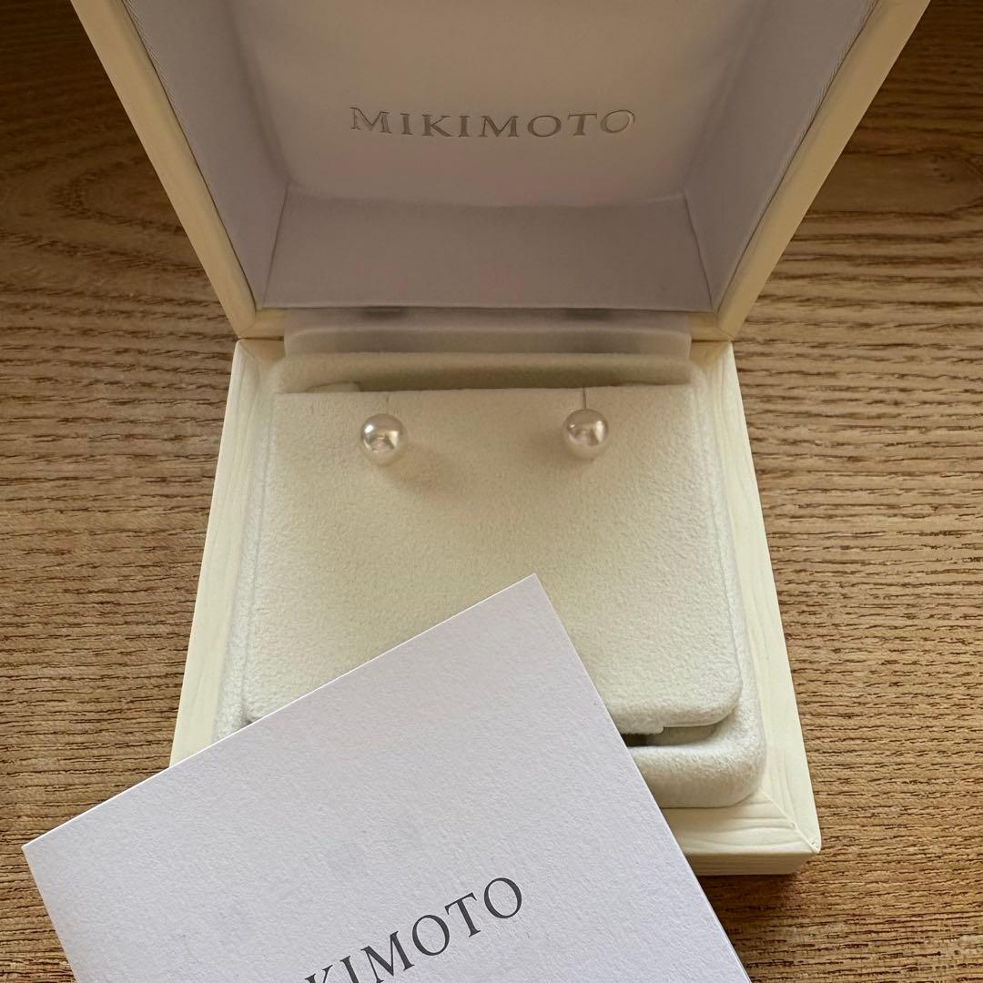 MIKIMOTO 1粒 あこやパールピアス YG 7.25mm