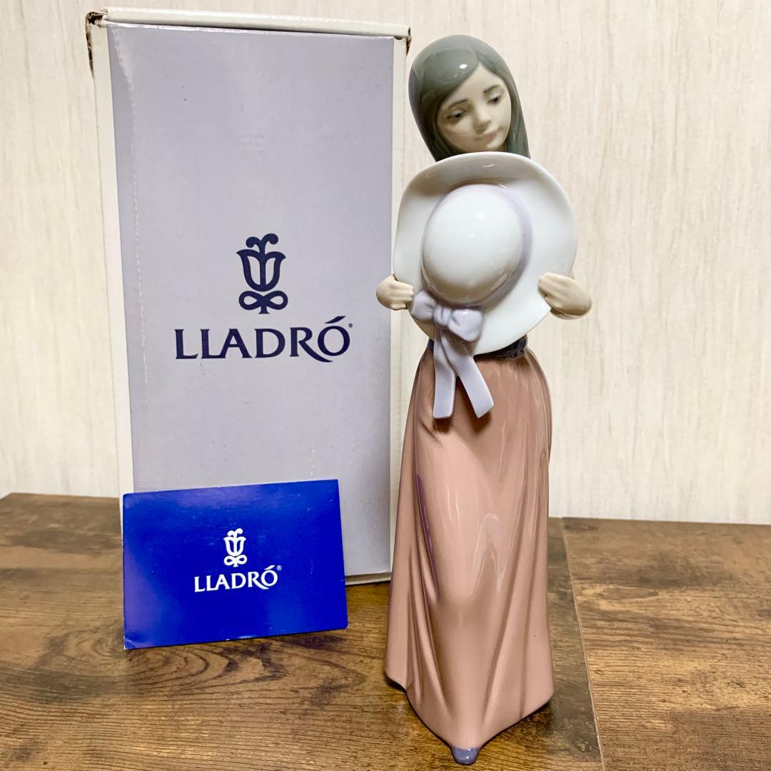 【箱付美品】スペイン リヤドロ #5007 Bashful Girl 内気な少女