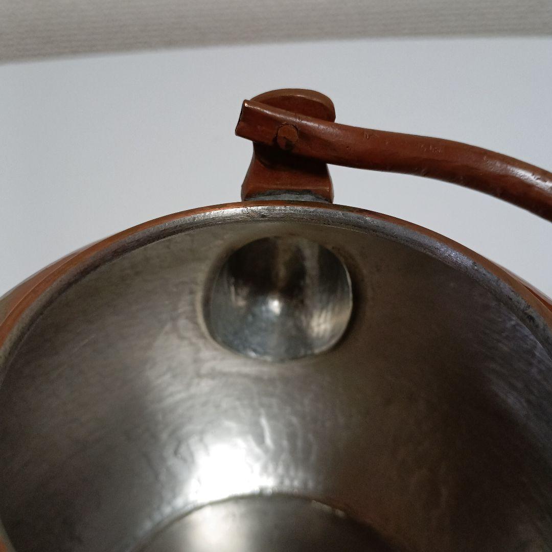 島倉堂　銅製　鎚起銅器　湯沸　茶器　急須　煮色