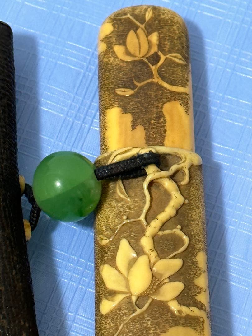 極上 時代物 煙草入れ 提げ物 キセル入れ 煙管 喫煙具 キセル 古道具