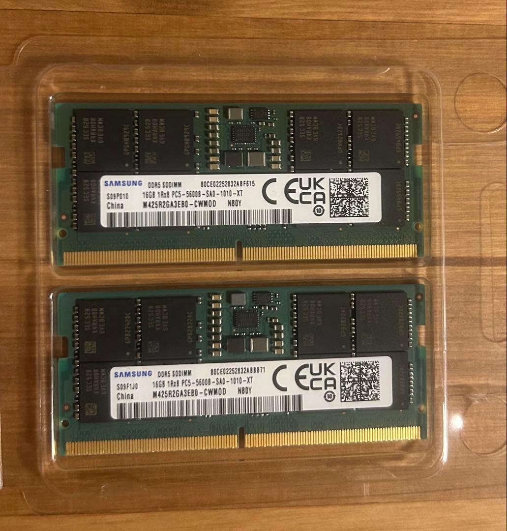メモリー Samsung RAM sodimm ddr5 32gb(16gbx2)5600