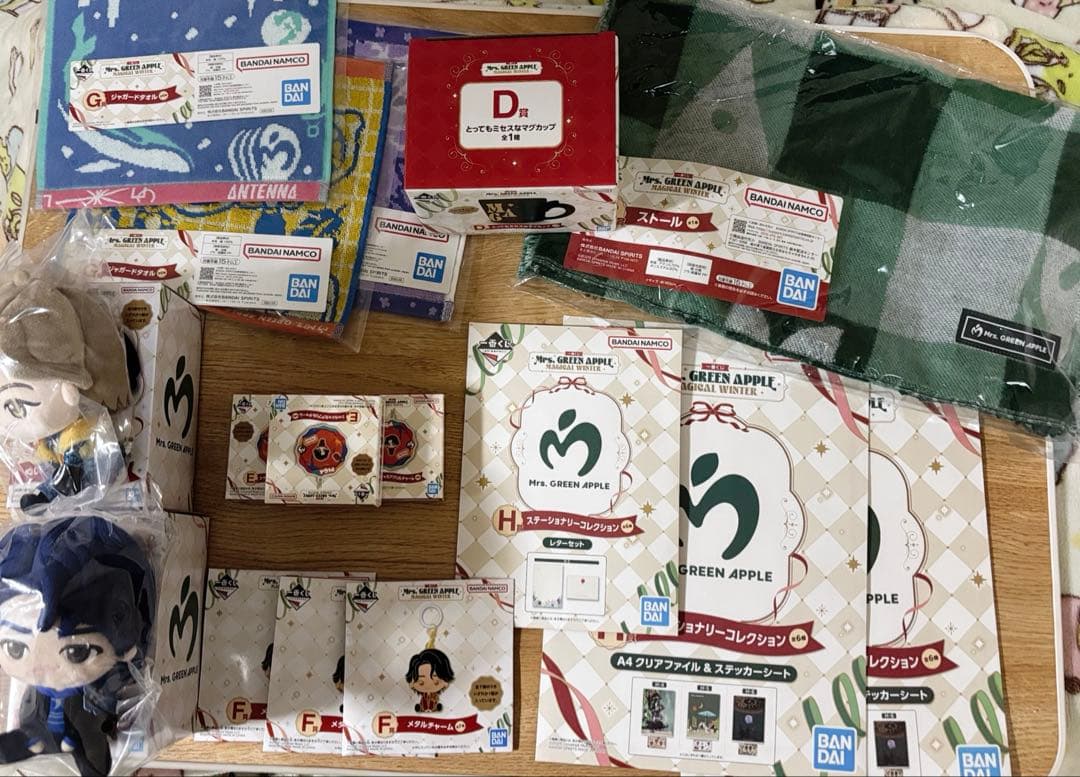N*n様 Mrs. GREEN APPLE 1番くじ　A賞2個ほか多数　ほぼコン