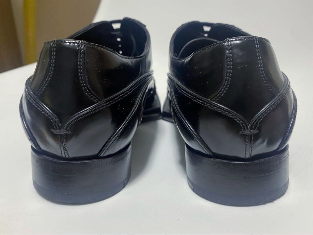 最終価額PRADA プラダ12aw 幾何学ドレスシューズ　サイズ9美品