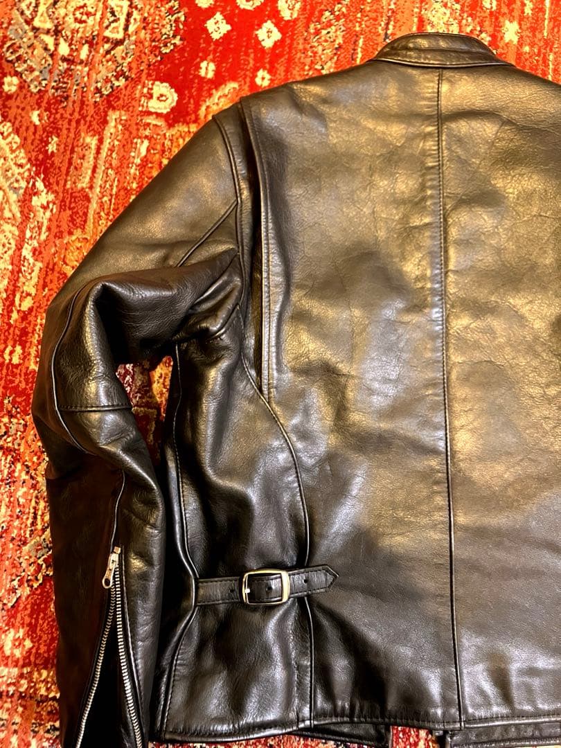 vanson 42 シルバーカスタム　レザー シングルライダース　キルティング