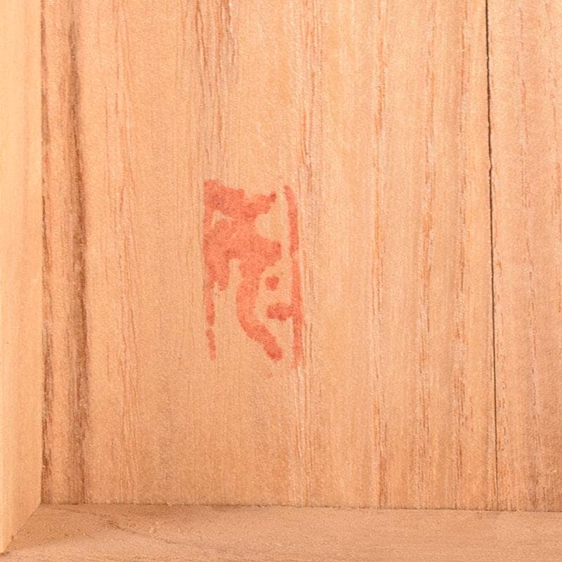 田畑一作造　朱銅　一輪挿し　樫の実　共箱　V　8319