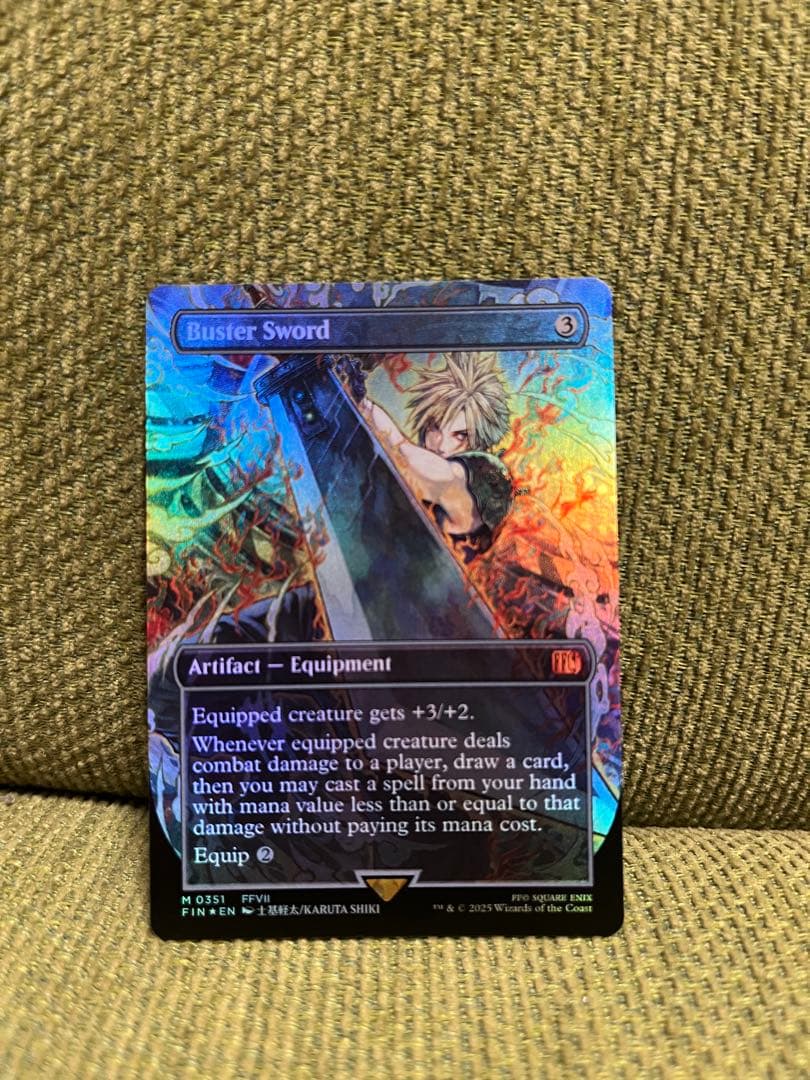 MTG バスターソード/Buster Sword ボーダレスFoil 英語