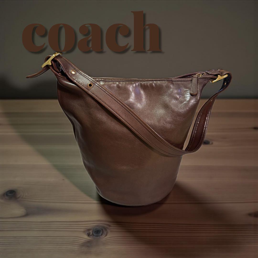 希少COACH オールドコーチ ショルダーバック ビンテージ バケツバッグ型