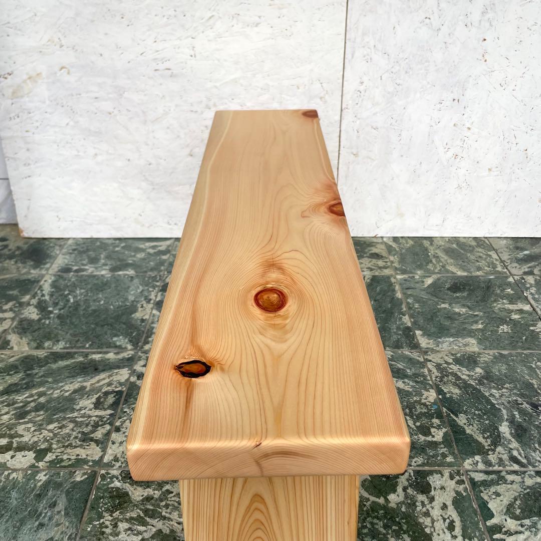 国産ひのき　ダイニングベンチ　木製ベンチ　スツール