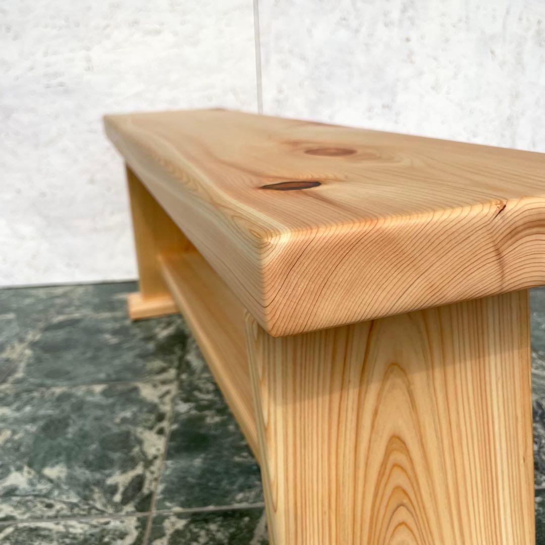 国産ひのき　ダイニングベンチ　木製ベンチ　スツール