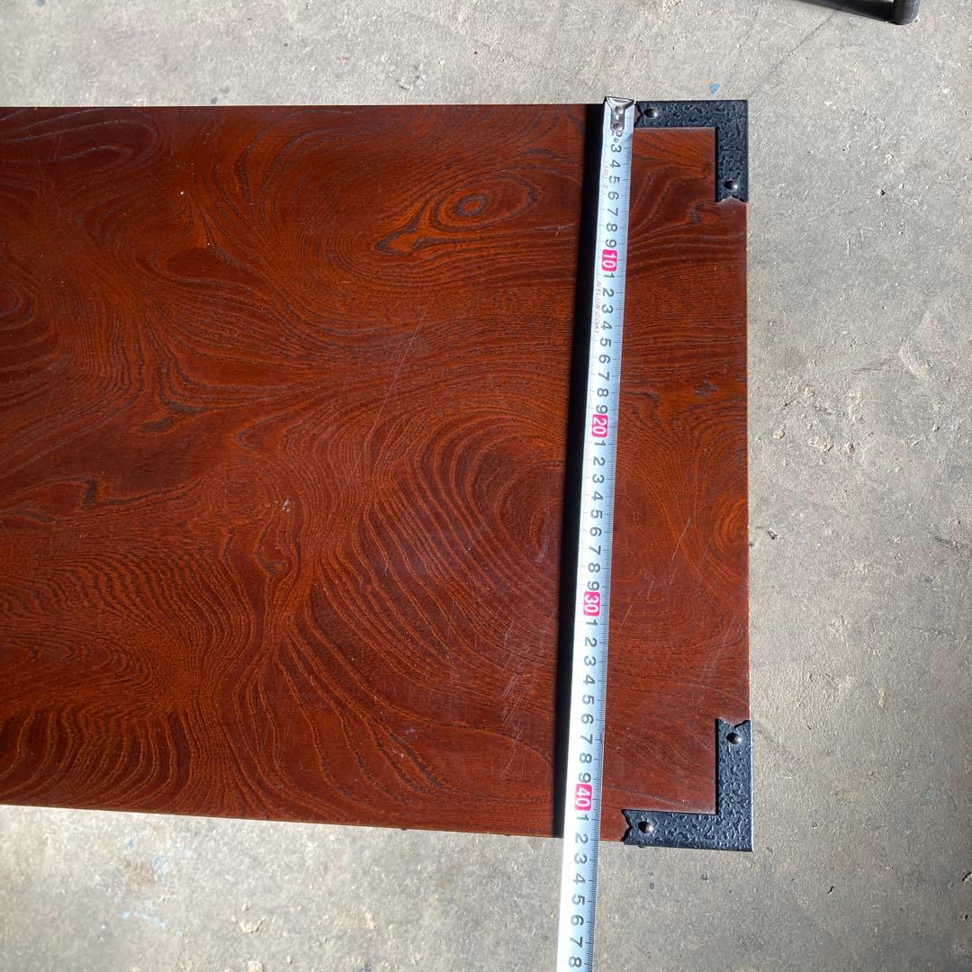 む*ま様 民芸箪笥 内桐 欅 牡丹の装飾金具 ローボード チェスト TVボード