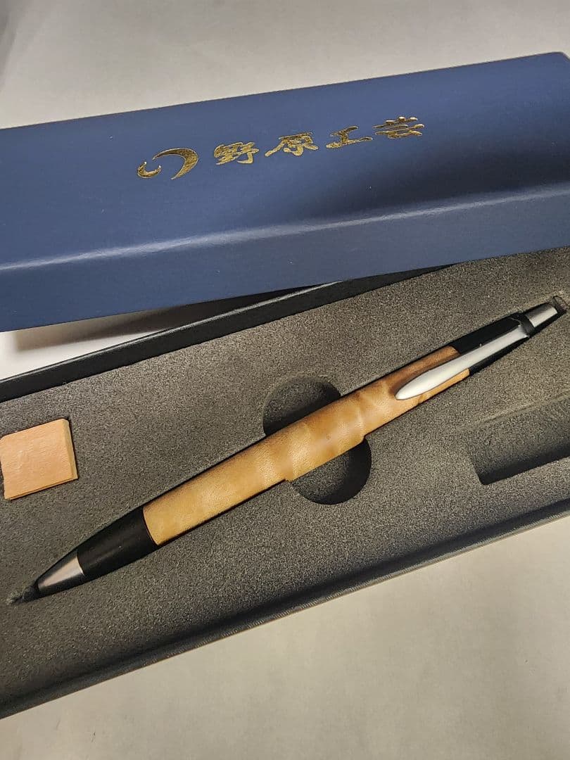 【訳有り】野原工芸？ボナンペン？　杢軸 マーブルウッド　ボールペン