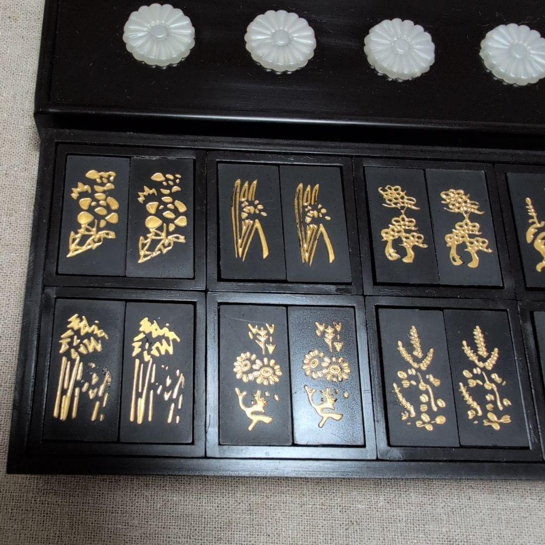 茶道具　十種香札　樹脂製　黒　元箱入り