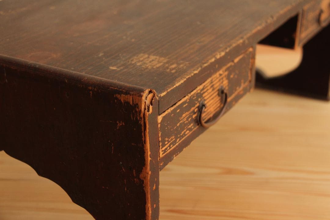 文机　引き出し2杯　アンティーク　古道具