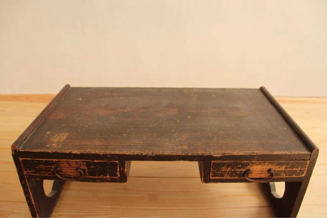 文机　引き出し2杯　アンティーク　古道具