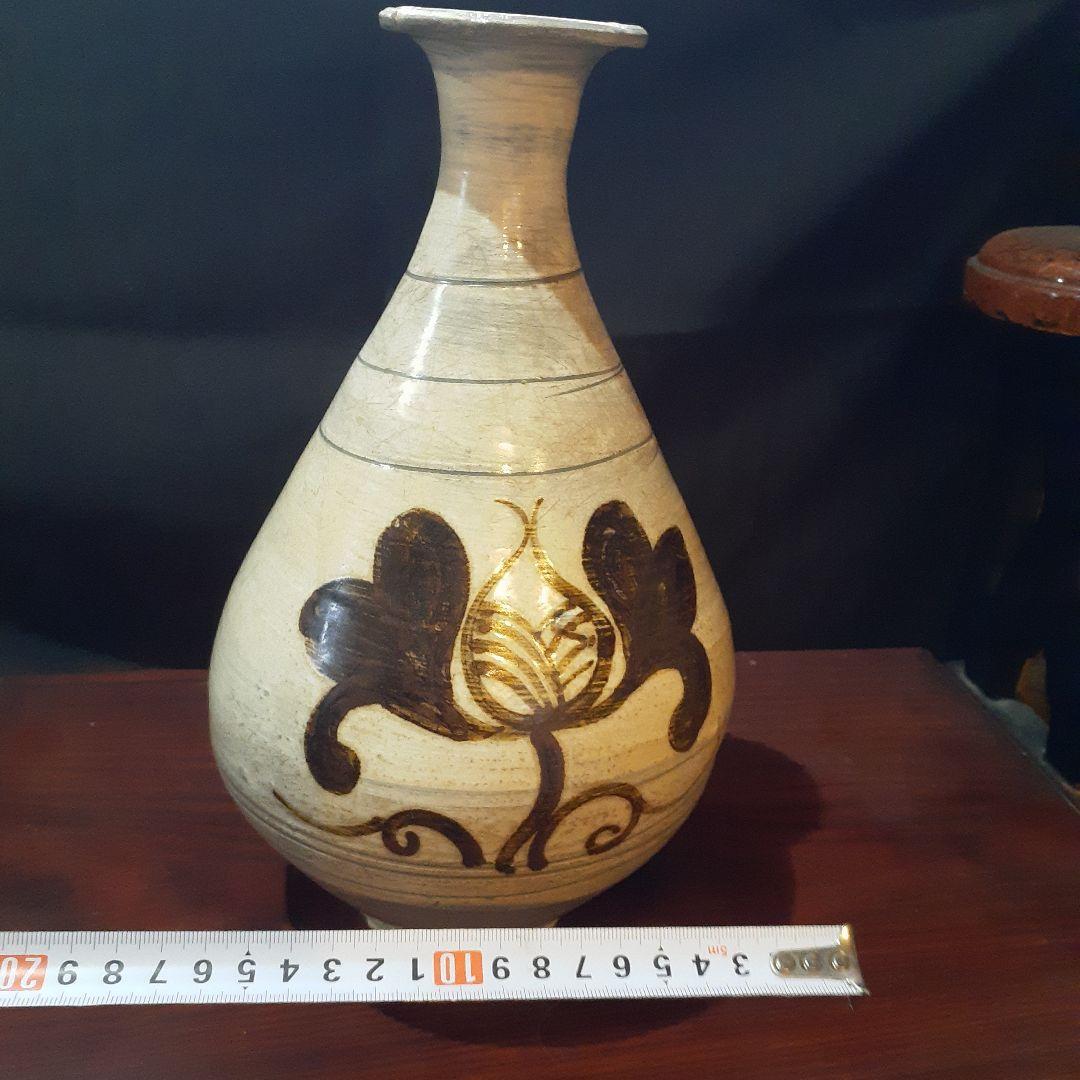 鶏龍山刷毛目鉄絵徳利