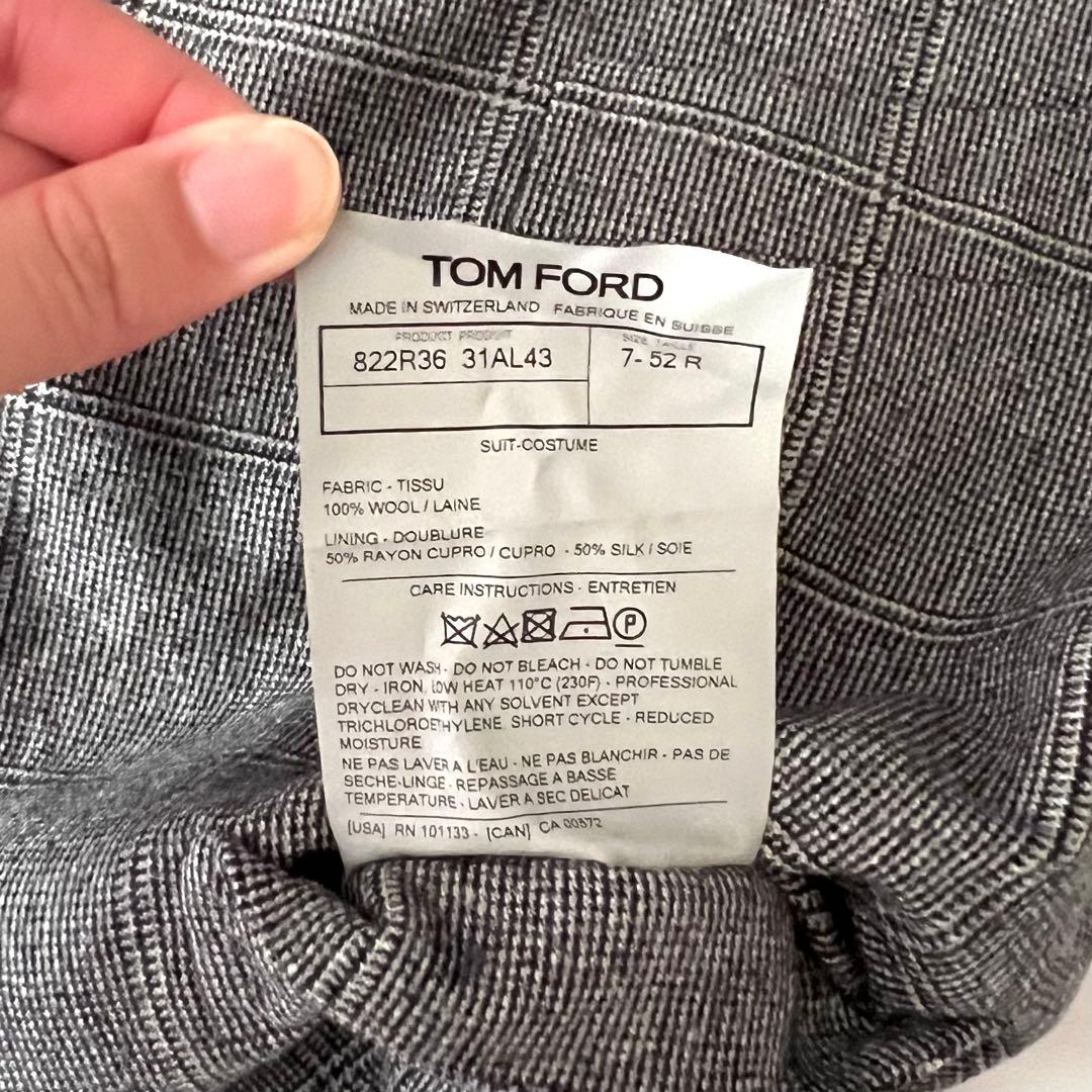 美品 トムフォード 大きいサイズ ベスト スーツジレ チェック 52 XXL相当