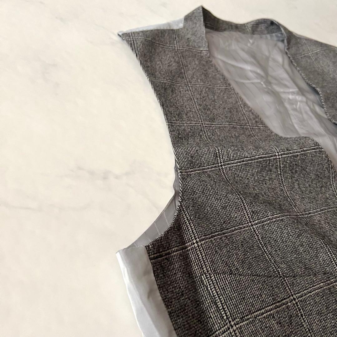 美品 トムフォード 大きいサイズ ベスト スーツジレ チェック 52 XXL相当