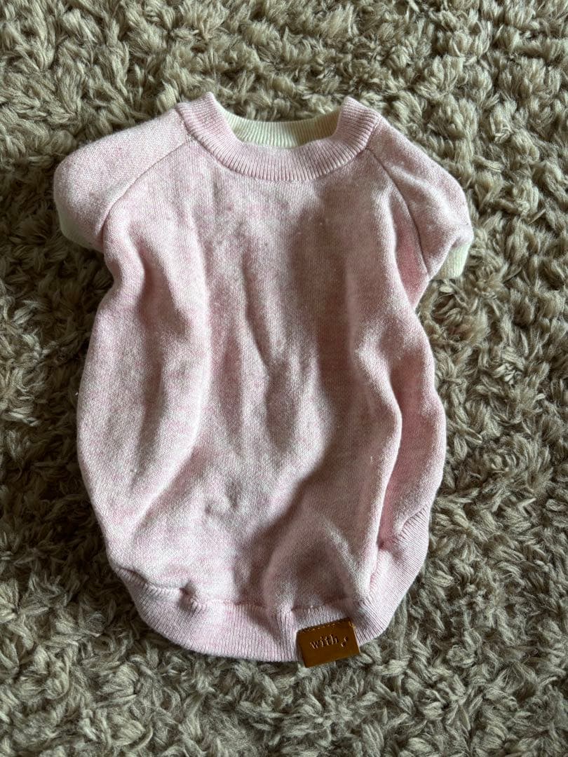 with 犬服Sサイズ　人用　L-XLサイズ　ピンク　ペアルック　セット