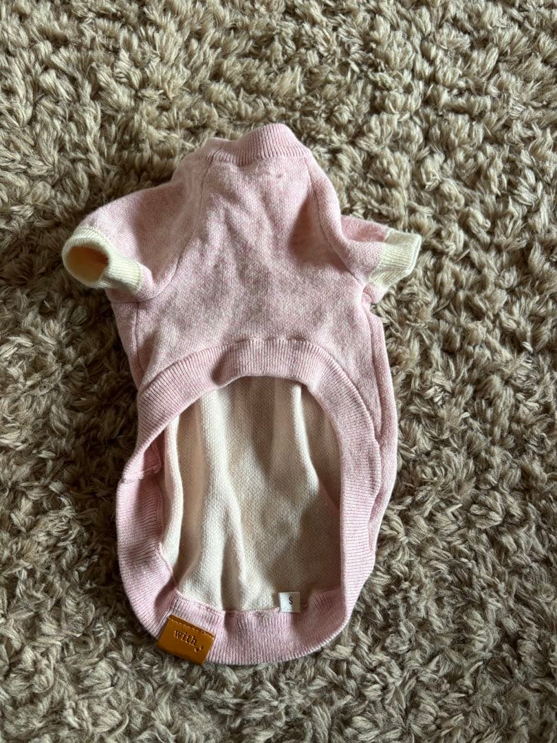 with 犬服Sサイズ　人用　L-XLサイズ　ピンク　ペアルック　セット
