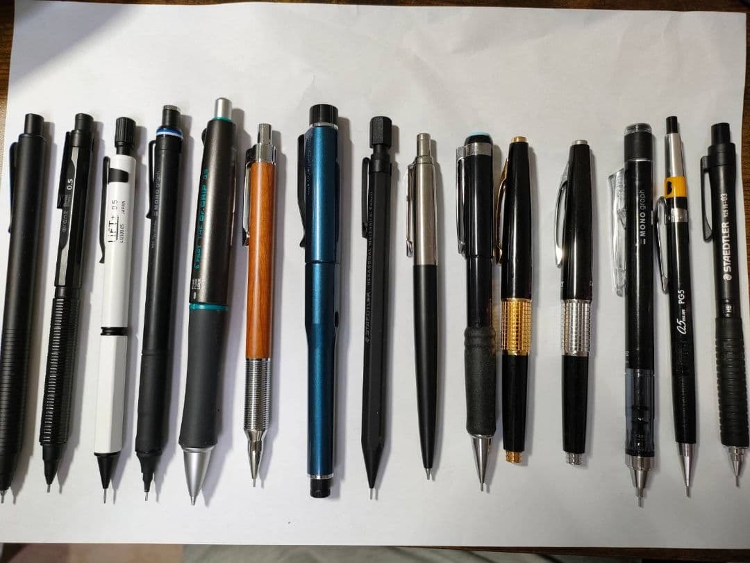 シャープペンまとめ売りセット（クルトガダイブ、カヴェコ、ゴールドケリー有）
