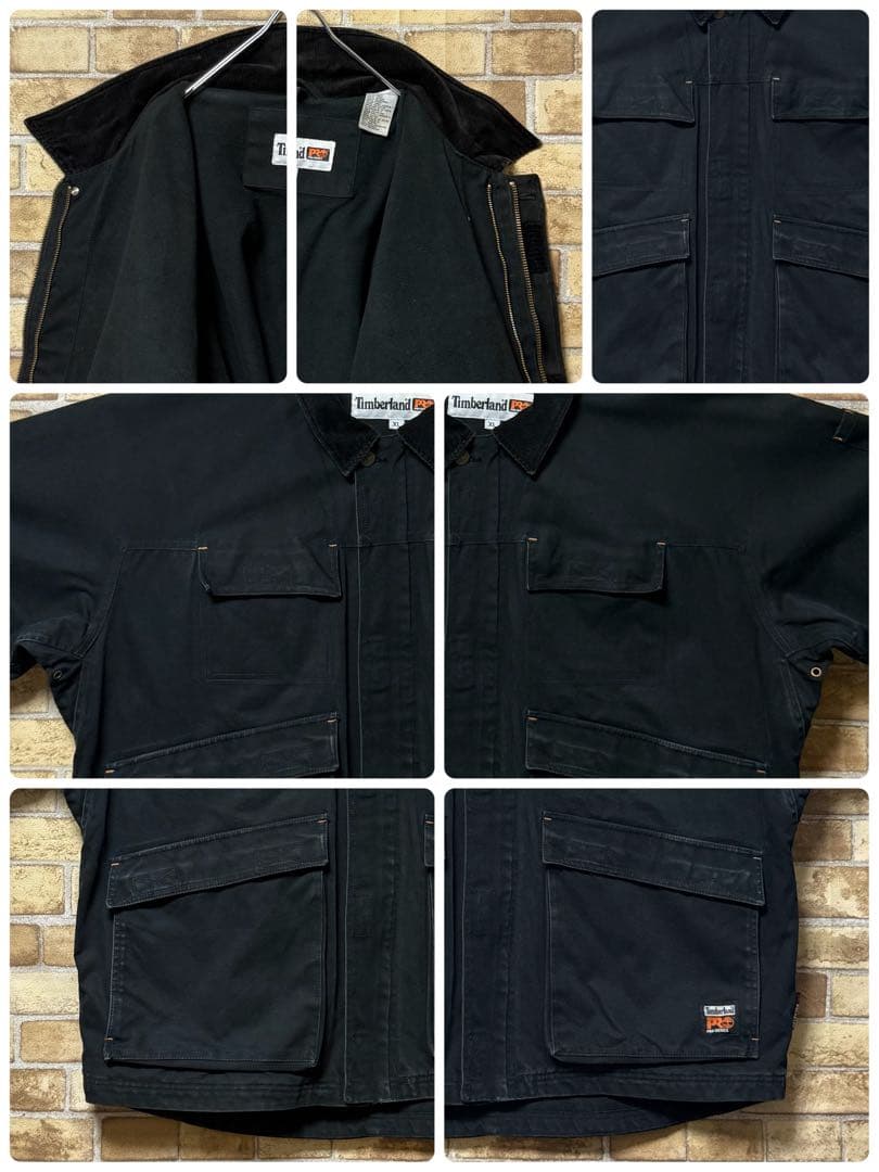 ティンバーランド　プロシリーズ　ダックジャケット　アウトドア　黒　ブラック　XL