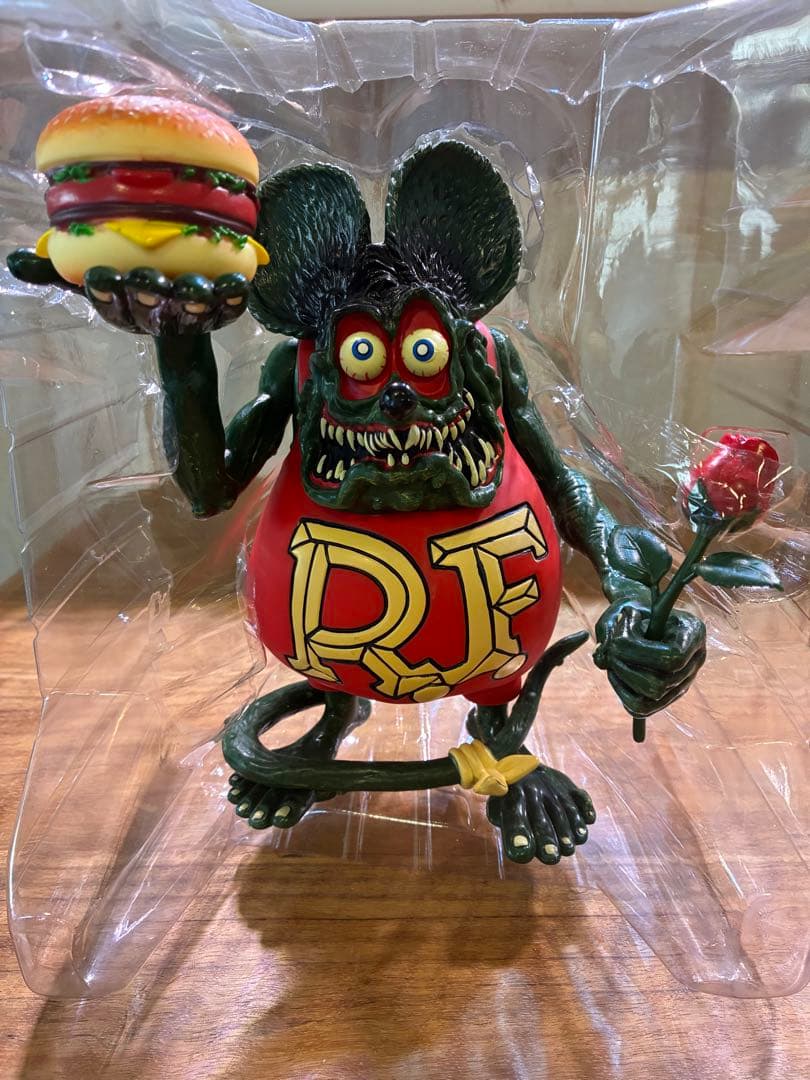 ラットフィンク　フィギュア バーガーとバラ　Rat Fink 希少
