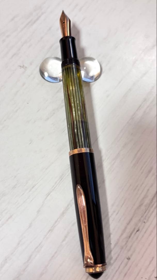 ペリカン 400NN 茶縞 トートイス 60年代 万年筆 字幅 F