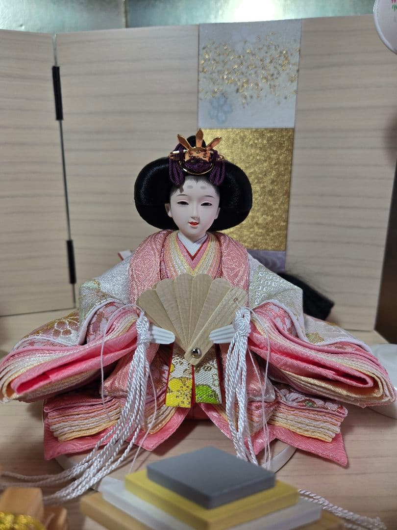 S【一点限り】雛人形 収納飾り 　HS25