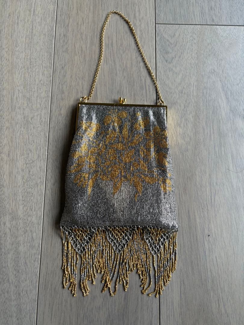 メタルビーズ　パーティーバッグ　倉橋佳子