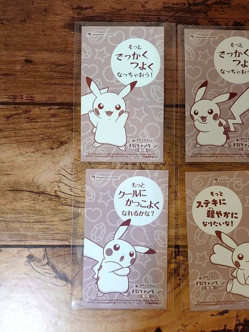 メガキャンペーン 第1弾 名刺カード 6種 ピカチュウ メガシンカ ポンチョ ②