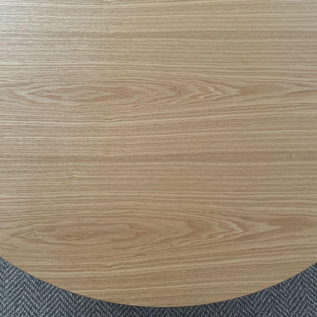 国産こたつ 円形 丸型100cmちゃぶ台タモ ※ハロゲンファンヒーター付