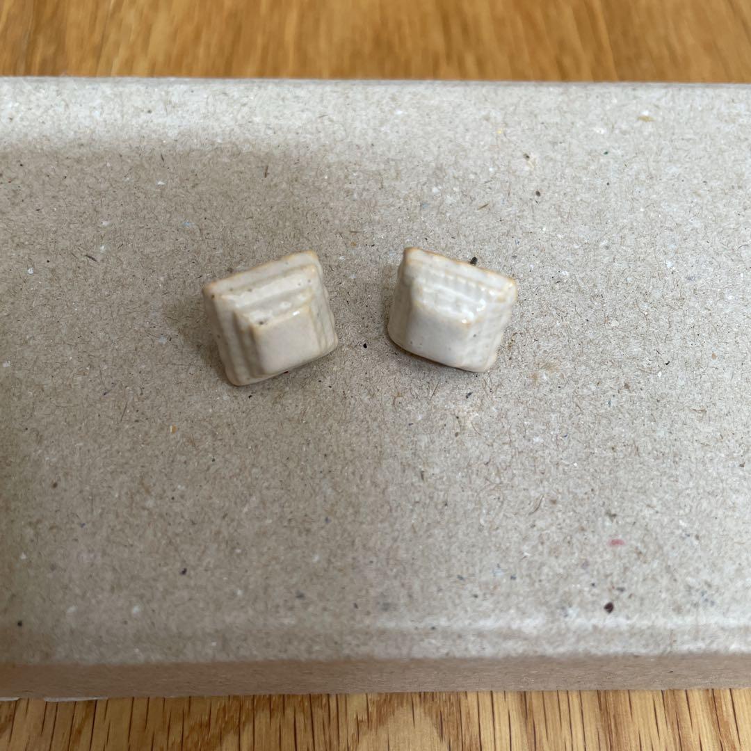 fujiiikuko/淡水パールとシルク糸のピアスetc 3点セット