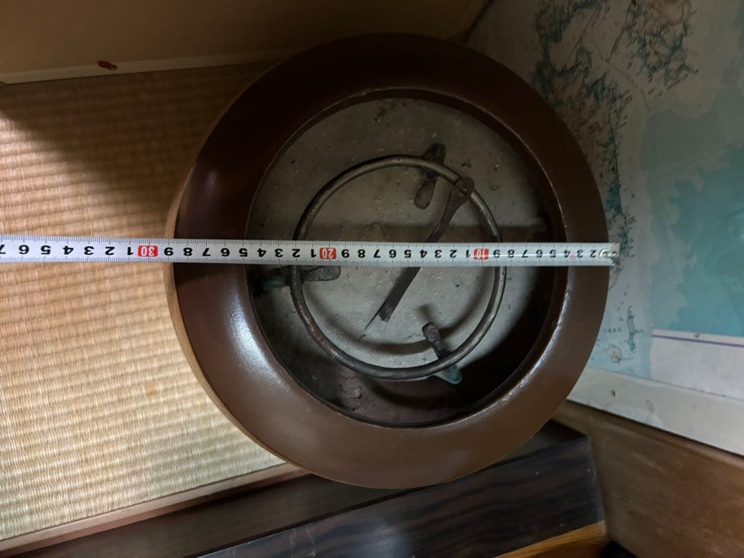 火鉢　木製 茶道具 丸型 直径約30cm