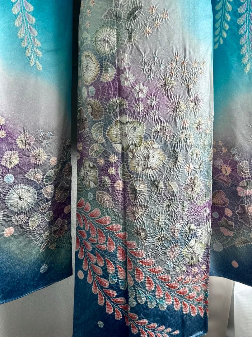 振袖 青色 フルセット