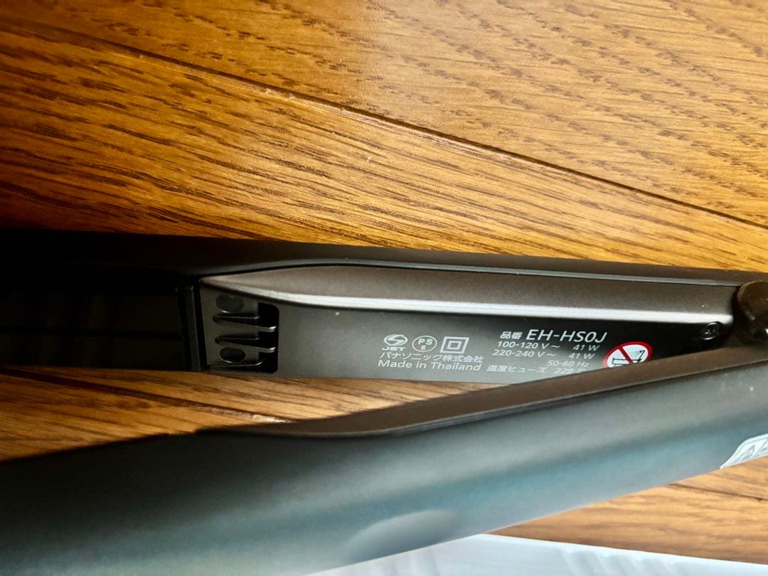 パナソニックEH-HS0J-Kヘアーアイロン ナノケアスムースグロスコーティング