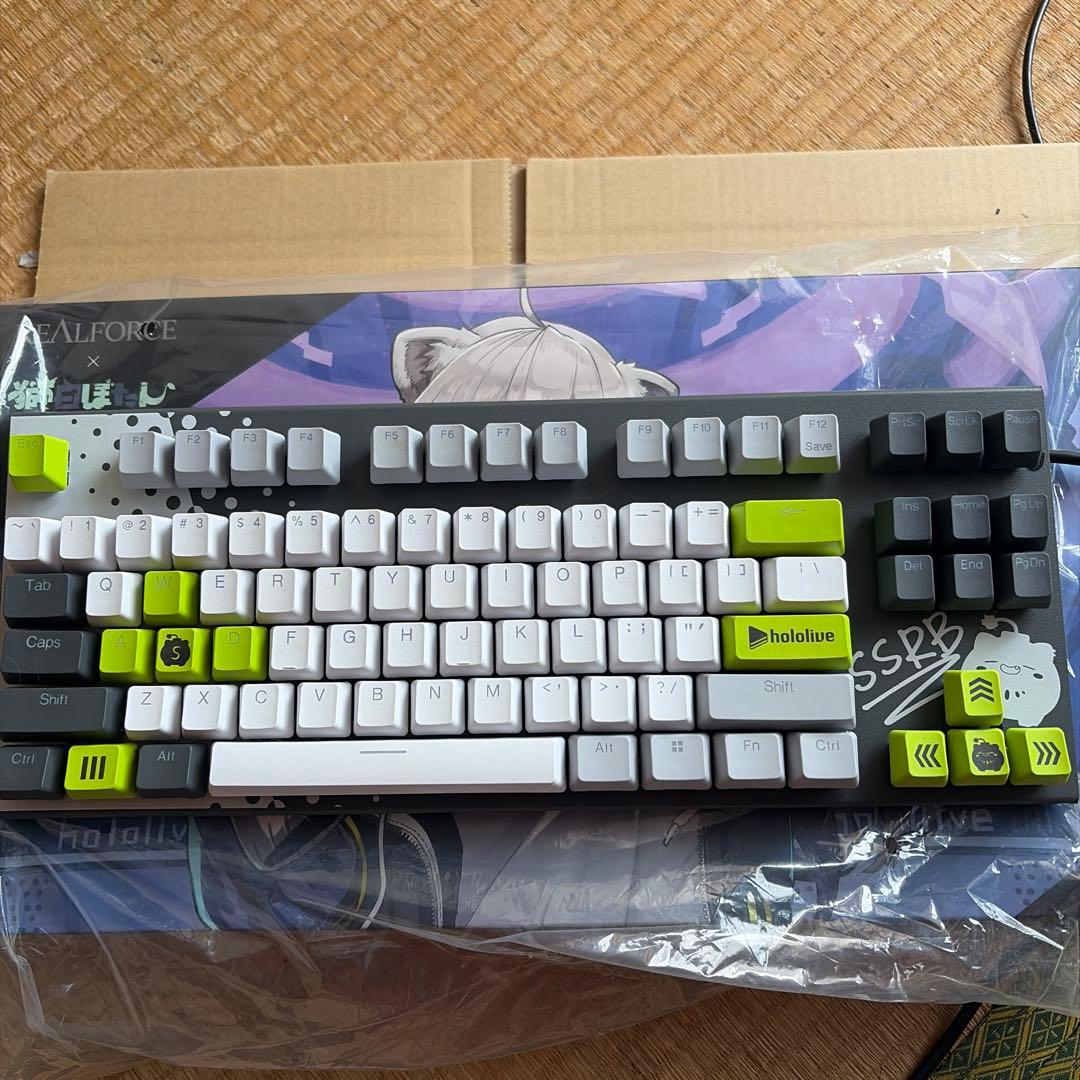 REALFORCE×hololive GX1 獅白ぼたん 英語配列