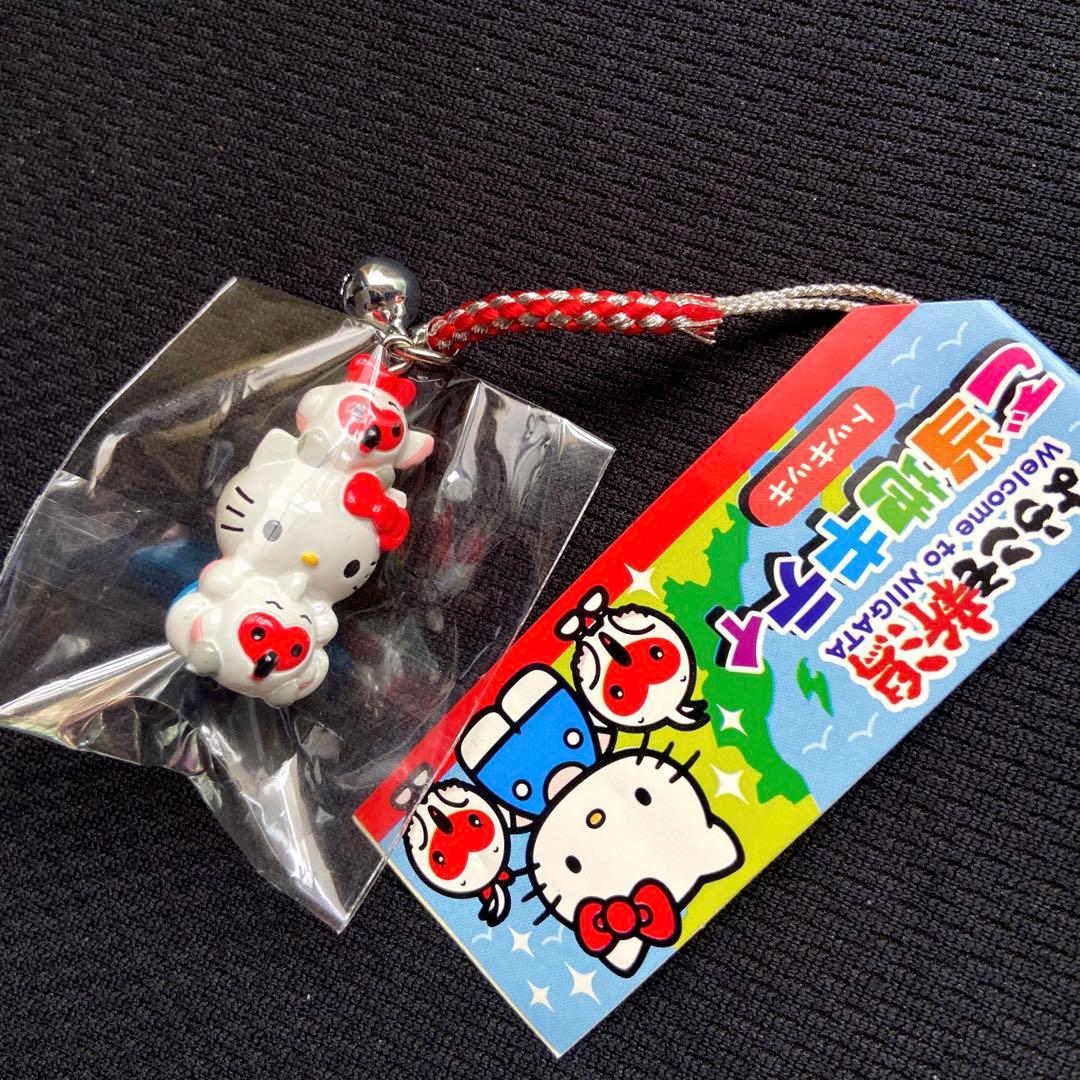 ご当地キティトッキッキ根付けストラップ新潟限定激レア希少当時物マスコットキャラ