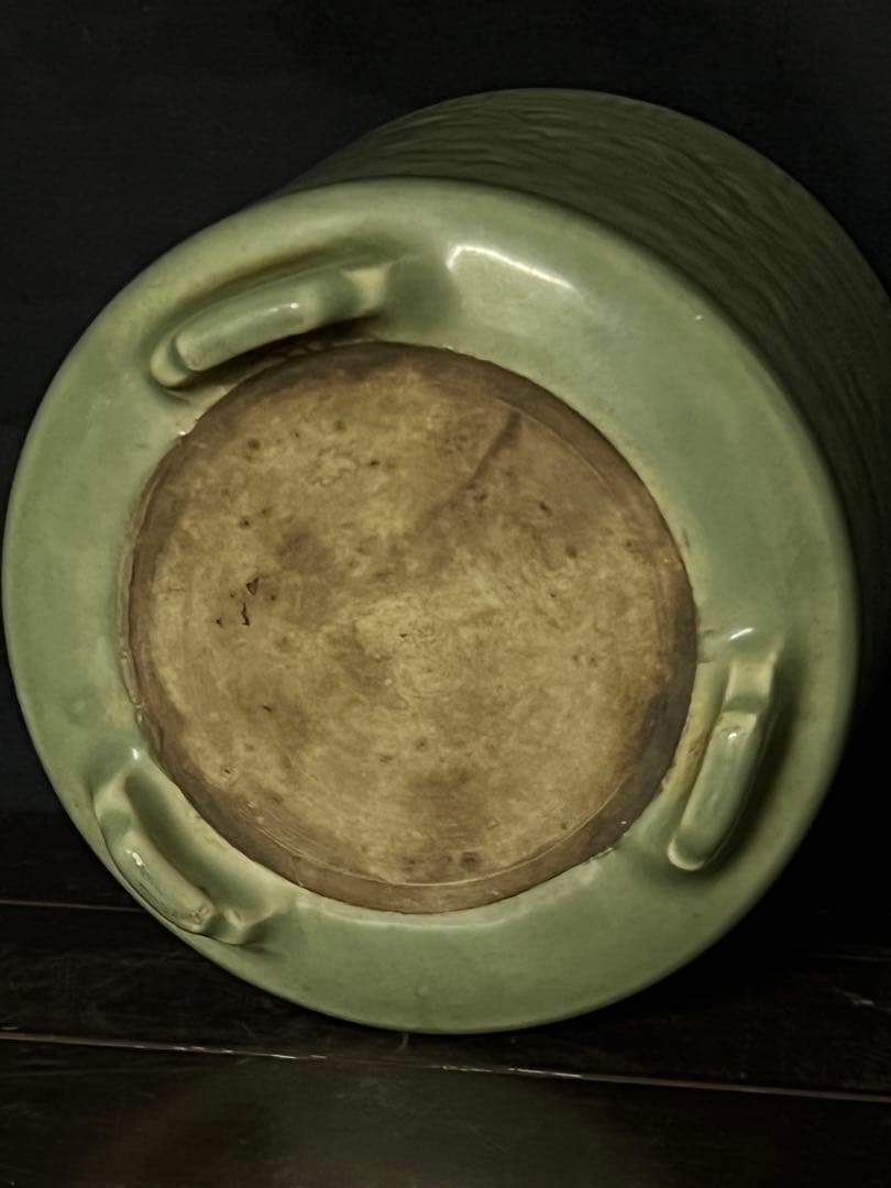 古美術•書•　時代物•龍泉窯青磁筆入•水指•XG：33-1