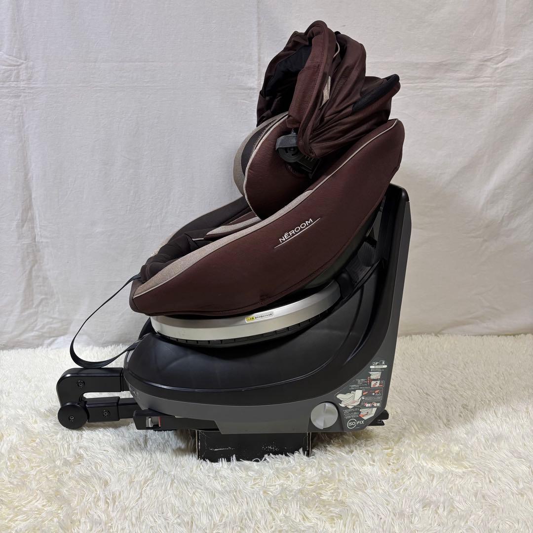 極美品　Combi ネルーム ISOFIX エッグショック NF-700 茶