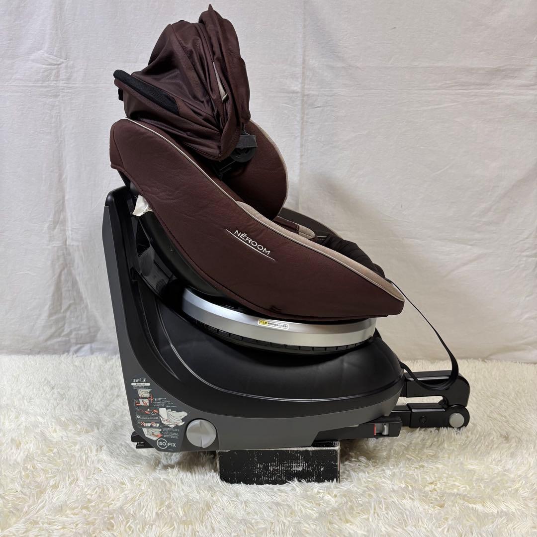 極美品　Combi ネルーム ISOFIX エッグショック NF-700 茶
